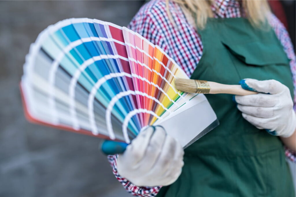 Echantillons couleurs peintures
